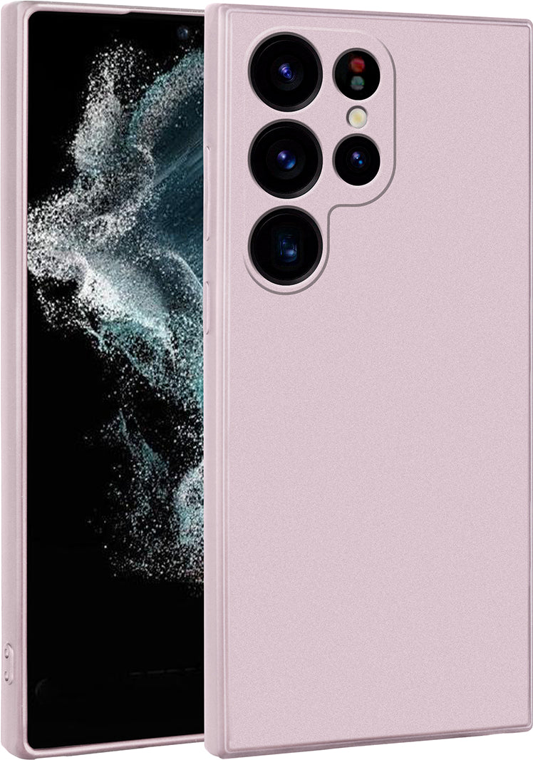 Galaxy S23 Ultra Kılıf Mnc Premier Silikon Kapak-Rose Gold