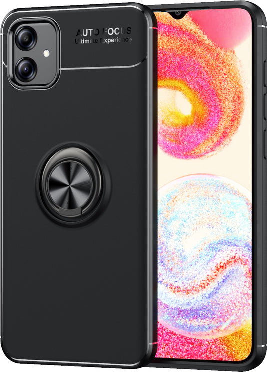 Galaxy A04E Kılıf Mnc Ravel Silikon Kapak-Siyah
