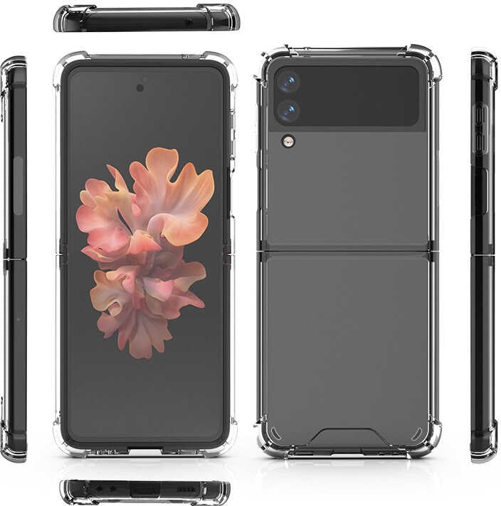 Galaxy Z Flip 4 Kılıf Mnc Nitro Anti Shock Silikon-Renksiz