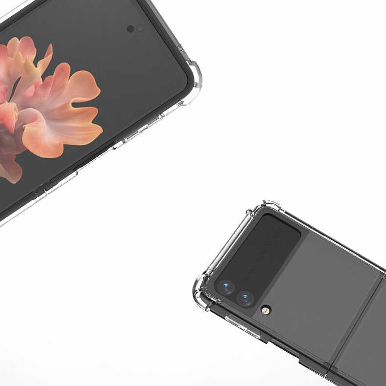 Galaxy Z Flip 4 Kılıf Mnc Nitro Anti Shock Silikon-Renksiz