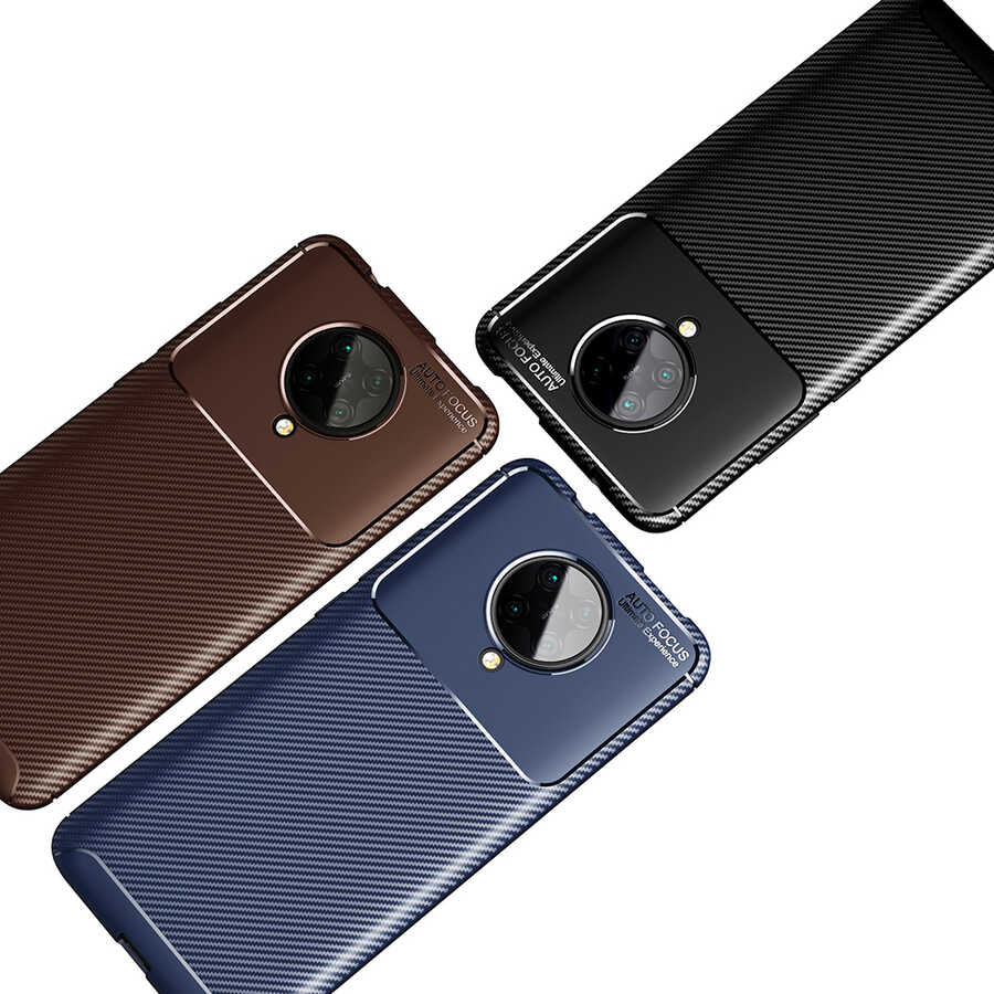 Xiaomi Poco F2 Pro Kılıf Mnc Negro Silikon Kapak-Kahverengi