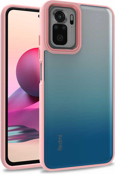 Xiaomi Poco M5S Kılıf Mnc Flora Kapak-Rose Gold