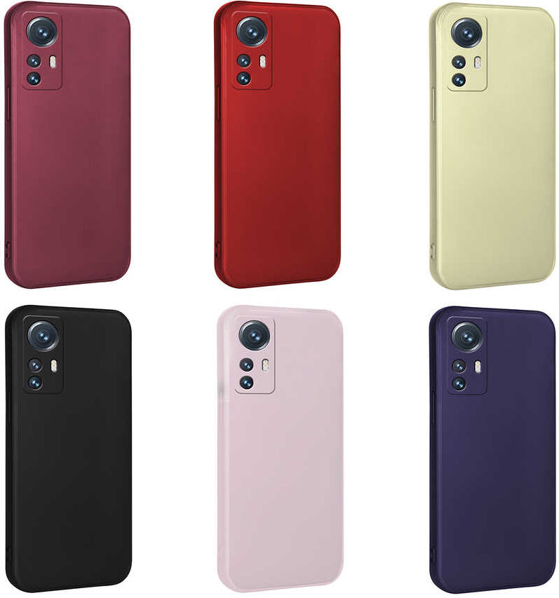 Xiaomi Xiaomi 12 Lite Kılıf Mnc Premier Silikon Kapak-Kırmızı