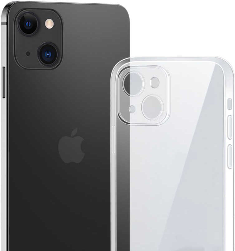 iPhone 13 Mini Kılıf Mnc Blok Kapak-Renksiz