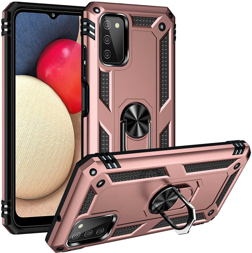 Galaxy A03S Kılıf Mnc Vega Kapak-Rose Gold