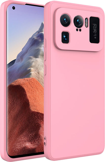 Xiaomi Mi 11 Ultra Kılıf Mnc Mara Laaakan Kapak-Pembe