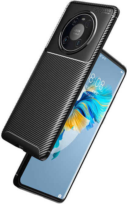 Huawei Mate 40 Pro Kılıf Mnc Negro Silikon Kapak-Kahverengi