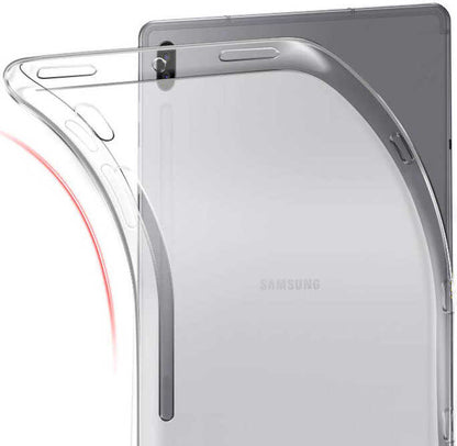 Galaxy Tab S7 T870 Kılıf  Uyumlu Mnc Tablet Süper Silikon Kapak-Renksiz