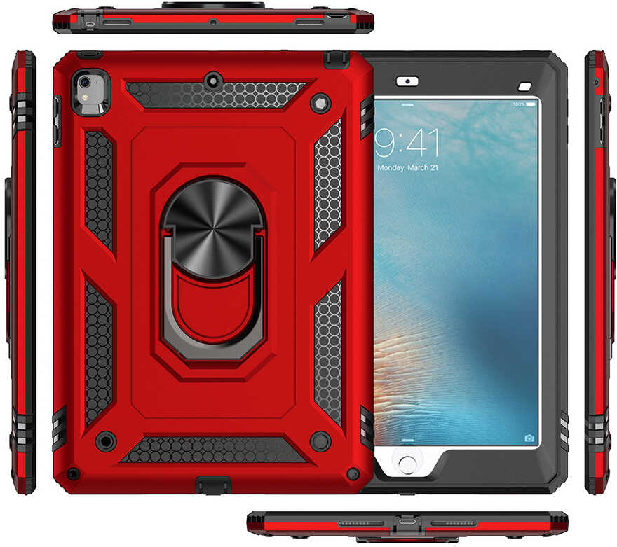 iPad 9.7 2017 (5.nesil) - Uyumlu Uyumlu Mnc Tablet Vega Kapak-Mavi