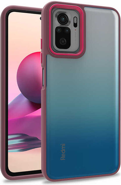 Xiaomi Poco M5S Kılıf Mnc Flora Kapak-Kırmızı