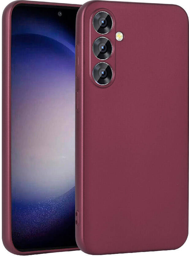 Galaxy S24 Kılıf Mnc Premier Silikon Kapak-Mürdüm