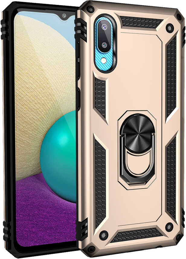 Galaxy A02 Kılıf Mnc Vega Kapak-Gold