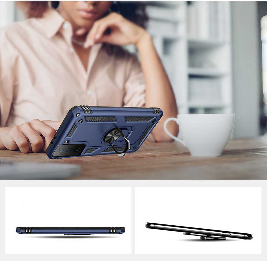 Galaxy S21 Plus Kılıf Mnc Vega Kapak-Gold
