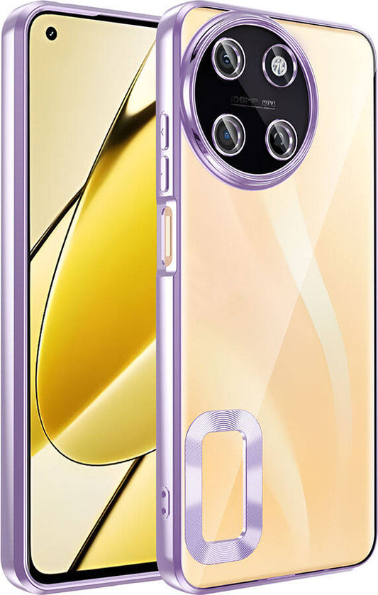 Realme 11 4g Kılıf Kamera Korumalı Logo Gösteren Mnc Omega Kapak-Lila