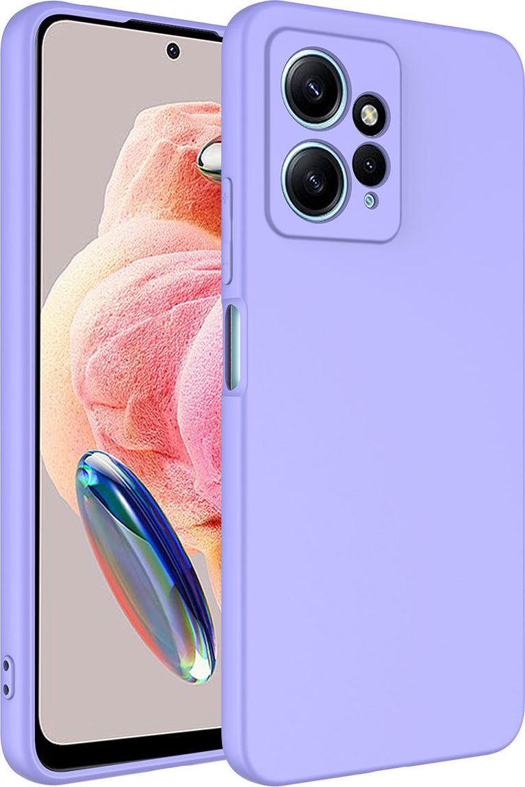 Xiaomi Redmi Note 12 4g Kılıf Mnc Mara Laaakan Kapak-Lila