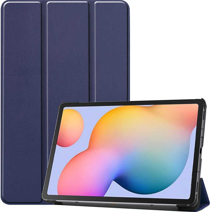 Galaxy Tab A7 Lite T225  Uyumlu Mnc Smart Cover Standlı 1-1 Kılıf-Lacivert