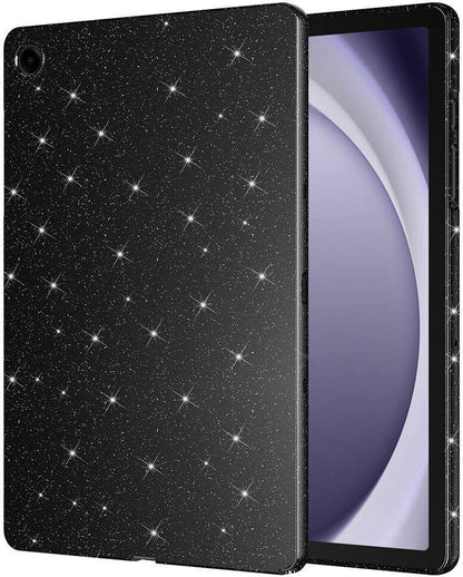 Galaxy Tab S8 Simli Parlak Görünümlü Uyumlu Mnc Tablet Koton Kılıf-Siyah