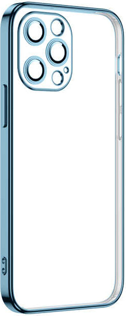 iPhone 12 Pro Max Kılıf Mnc Krep Kapak-Mavi