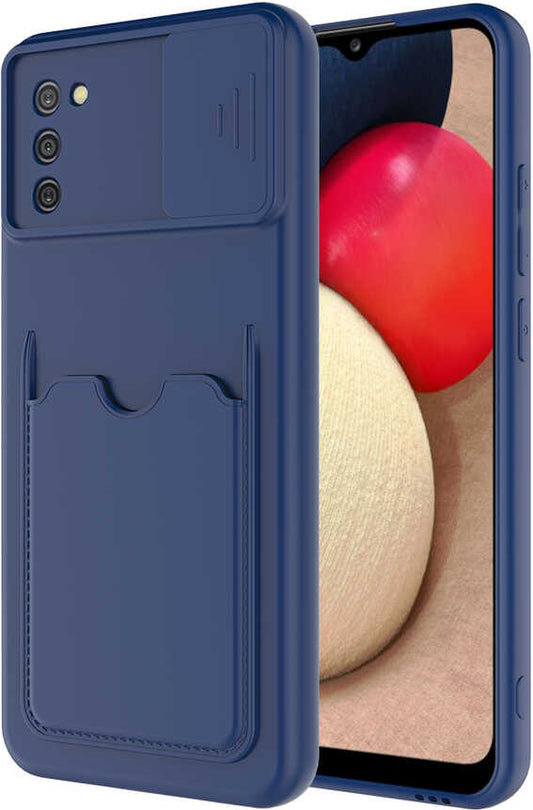 Galaxy A02S Kılıf mnc Kartix Kapak-Lacivert