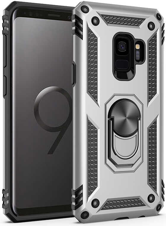 Galaxy S9 Kılıf Mnc Vega Kapak-Gri