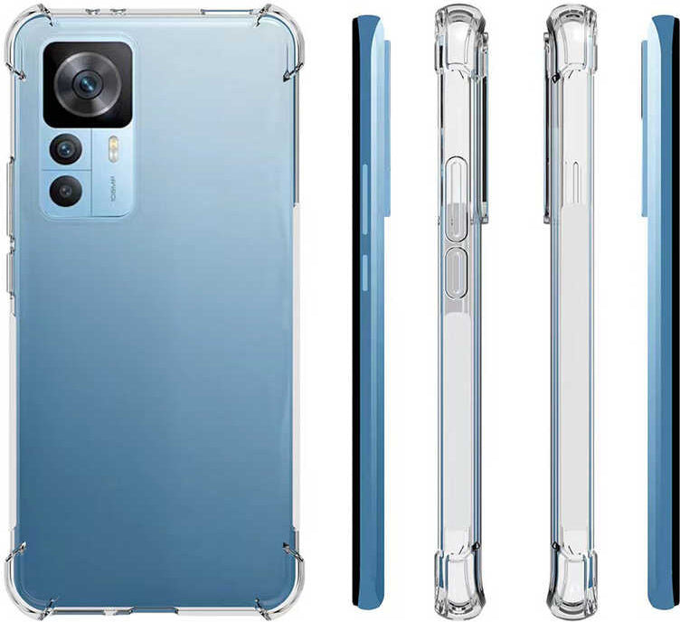 Xiaomi Mi 12T Pro Kılıf Mnc Nitro Anti Shock Silikon-Renksiz