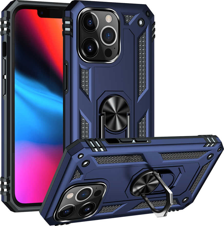 iPhone 13 Pro Kılıf Mnc Vega Kapak-Mavi