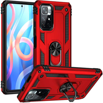 Xiaomi Redmi Note 11T 5g Kılıf Mnc Vega Kapak-Kırmızı