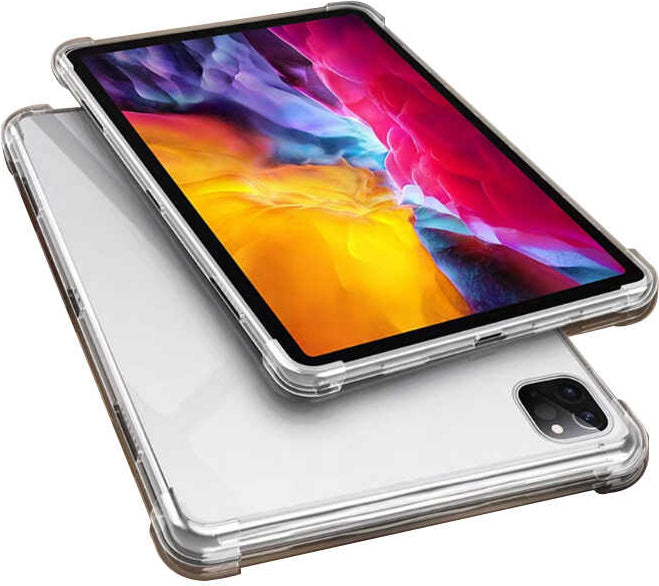 iPad Pro 12.9 2021 (5.nesil) - Uyumlu Uyumlu Mnc Tablet Nitro Anti Shock Silikon Kapak-Renksiz