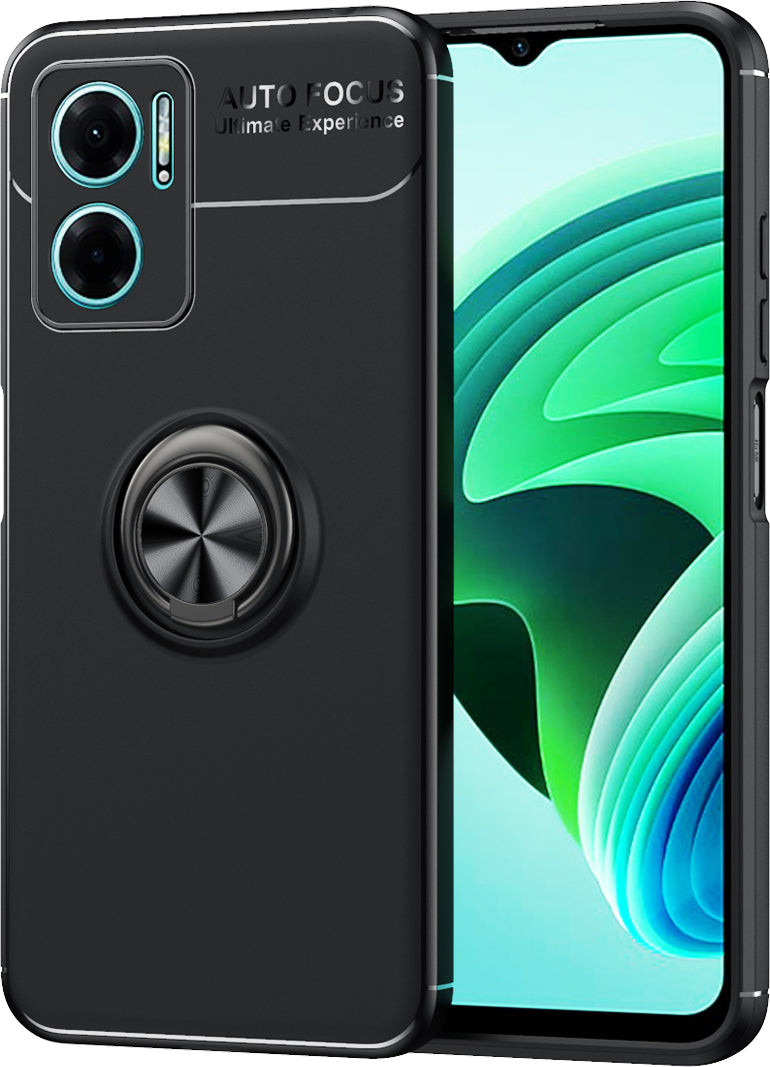 Xiaomi Redmi Note 11E Kılıf Mnc Ravel Silikon Kapak-Siyah