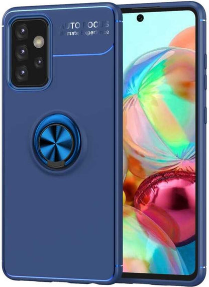 Galaxy A72 Kılıf Mnc Ravel Silikon Kapak-Mavi