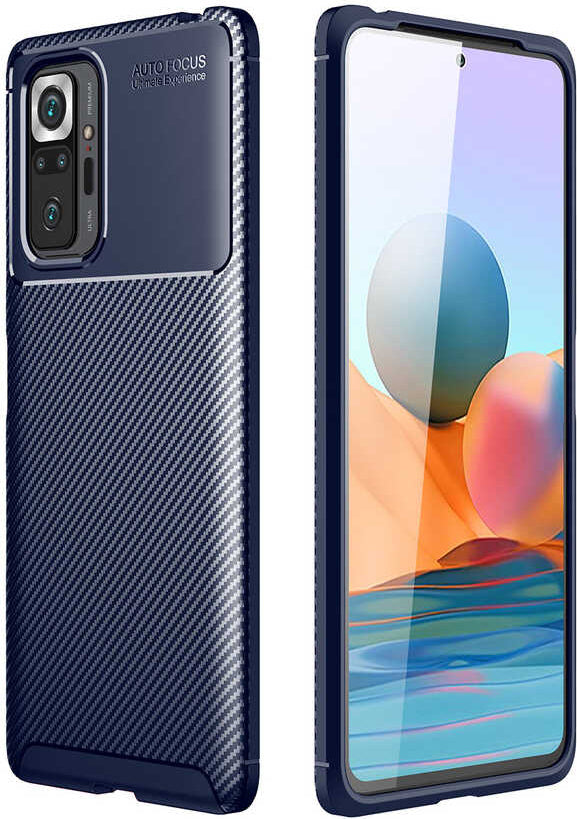 Xiaomi Redmi Note 10 Pro Kılıf Mnc Negro Silikon Kapak-Lacivert
