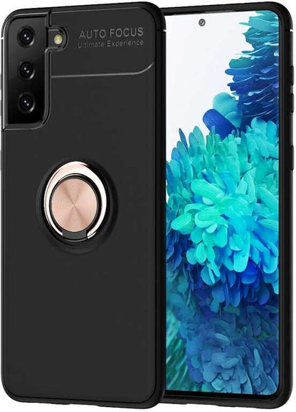 Galaxy S21 Kılıf Mnc Ravel Silikon Kapak-Siyah-Rose Gold