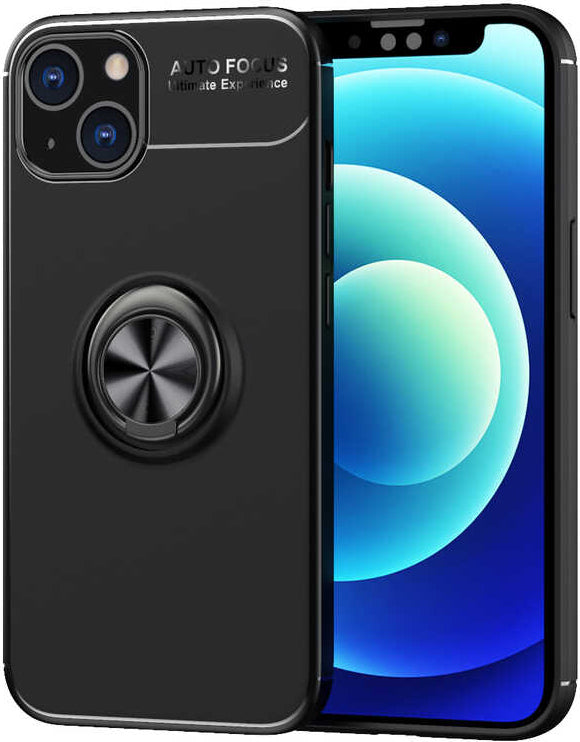 iPhone 13 Mini Kılıf Mnc Ravel Silikon Kapak-Siyah