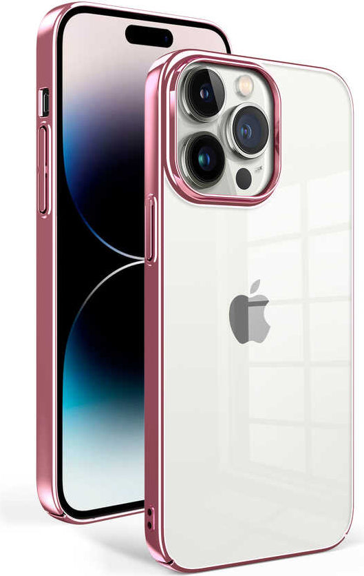 Apple iPhone 14 Pro Kılıf Mnc Sun Kapak-Rose Gold