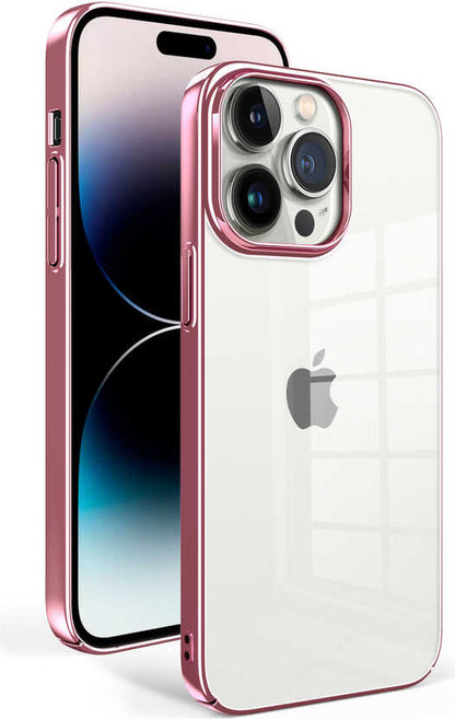 Apple iPhone 14 Pro Kılıf Mnc Sun Kapak-Rose Gold