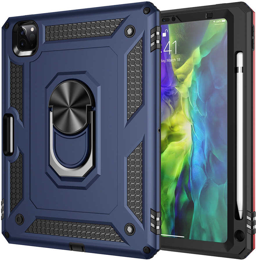 iPad Pro 3. Nesil 11 Inç - Uyumlu Uyumlu Mnc Tablet Vega Kapak-Mavi