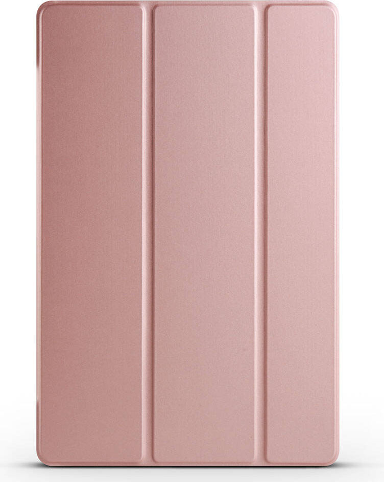 Galaxy Tab S9 Fe Plus Uyumlu Mnc Smart Cover Standlı 1-1 Kılıf-Rose Gold