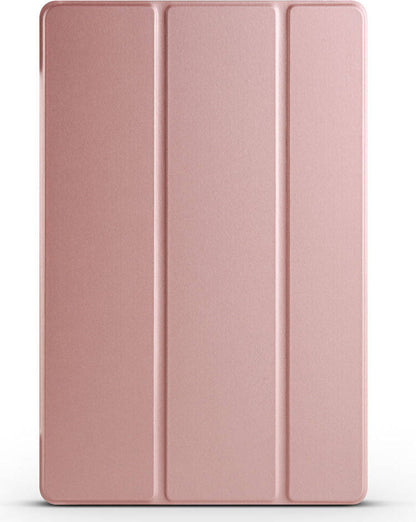 Galaxy Tab S9 Fe Plus Uyumlu Mnc Smart Cover Standlı 1-1 Kılıf-Rose Gold