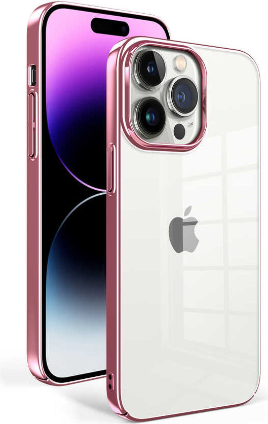 Apple iPhone 14 Pro Max Kılıf Mnc Sun Kapak-Rose Gold