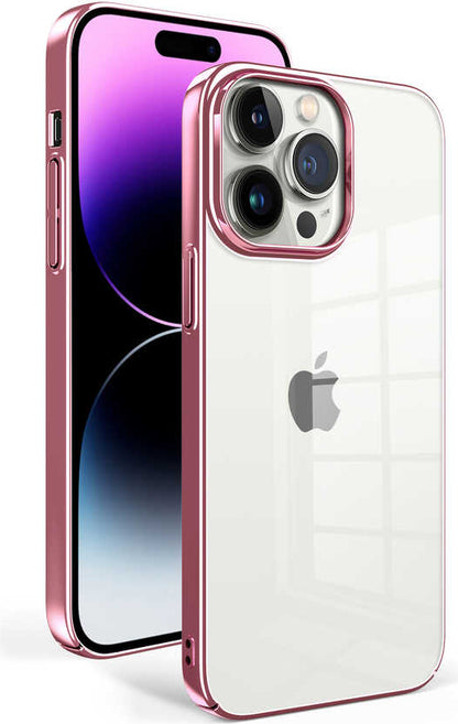 Apple iPhone 14 Pro Max Kılıf Mnc Sun Kapak-Rose Gold