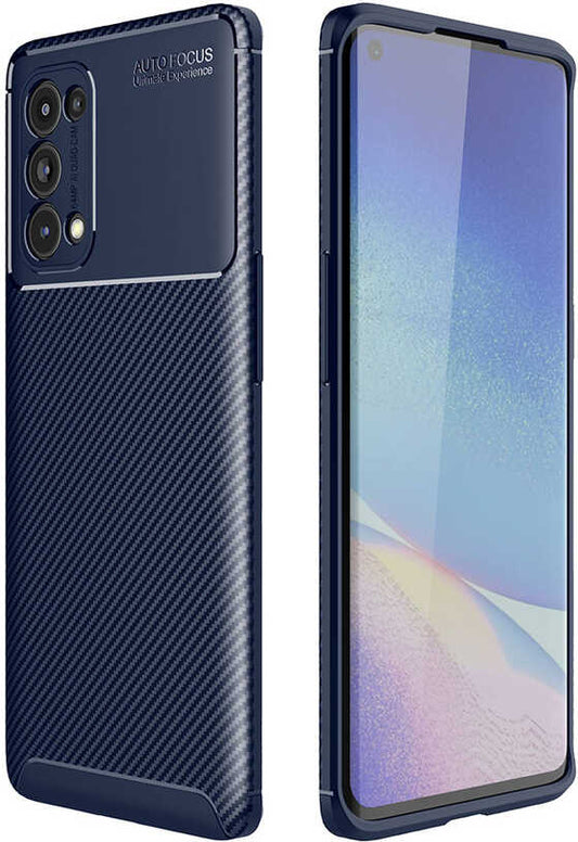 Oppo Reno 5 Pro 5g Kılıf Mnc Negro Silikon Kapak-Lacivert
