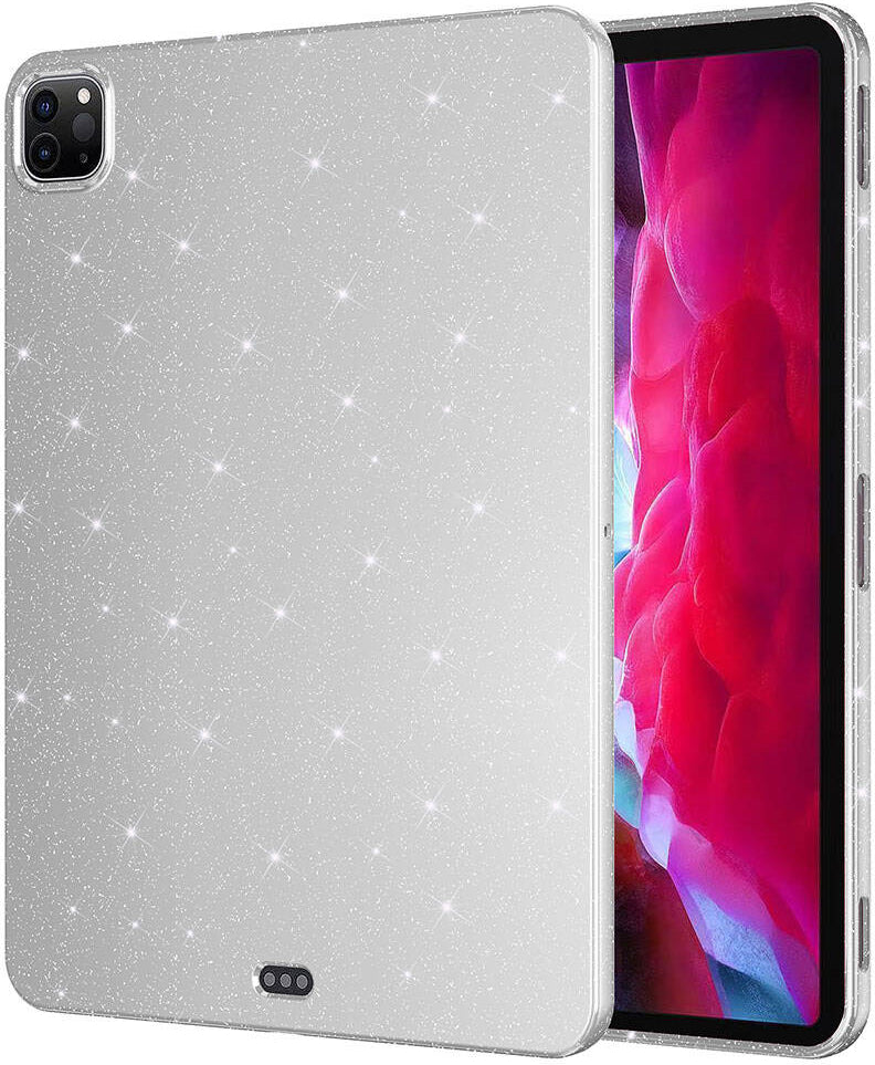 iPad Pro 11 2022 M2 Simli Parlak Görünümlü Uyumlu Mnc Tablet Koton Kılıf-Gümüş