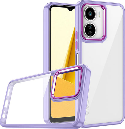 Vivo Y16 Kılıf Mnc Flora Kapak-Lila