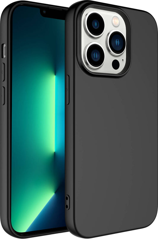Apple iPhone 14 Pro Max Kılıf Mnc Lsr Laaakan Kapak-Siyah