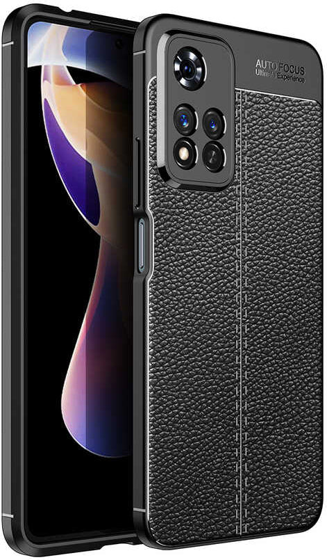 Xiaomi Redmi Infinix Note 11 Pro Plus 5g Kılıf Mnc Niss Silikon Kapak-Siyah