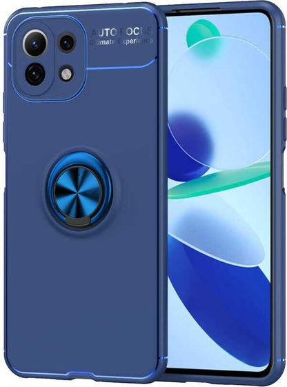 Xiaomi Mi 11 Lite Kılıf Mnc Ravel Silikon Kapak-Mavi