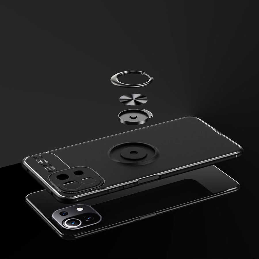 Xiaomi Mi 11 Lite Kılıf Mnc Ravel Silikon Kapak-Mavi