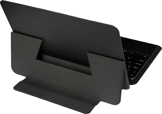 Uyumlu Mnc Border Keyboard 13" Inç Universal Bluetooh Bağlantılı Standlı Klavyeli Tablet Kılıfı-Siyah
