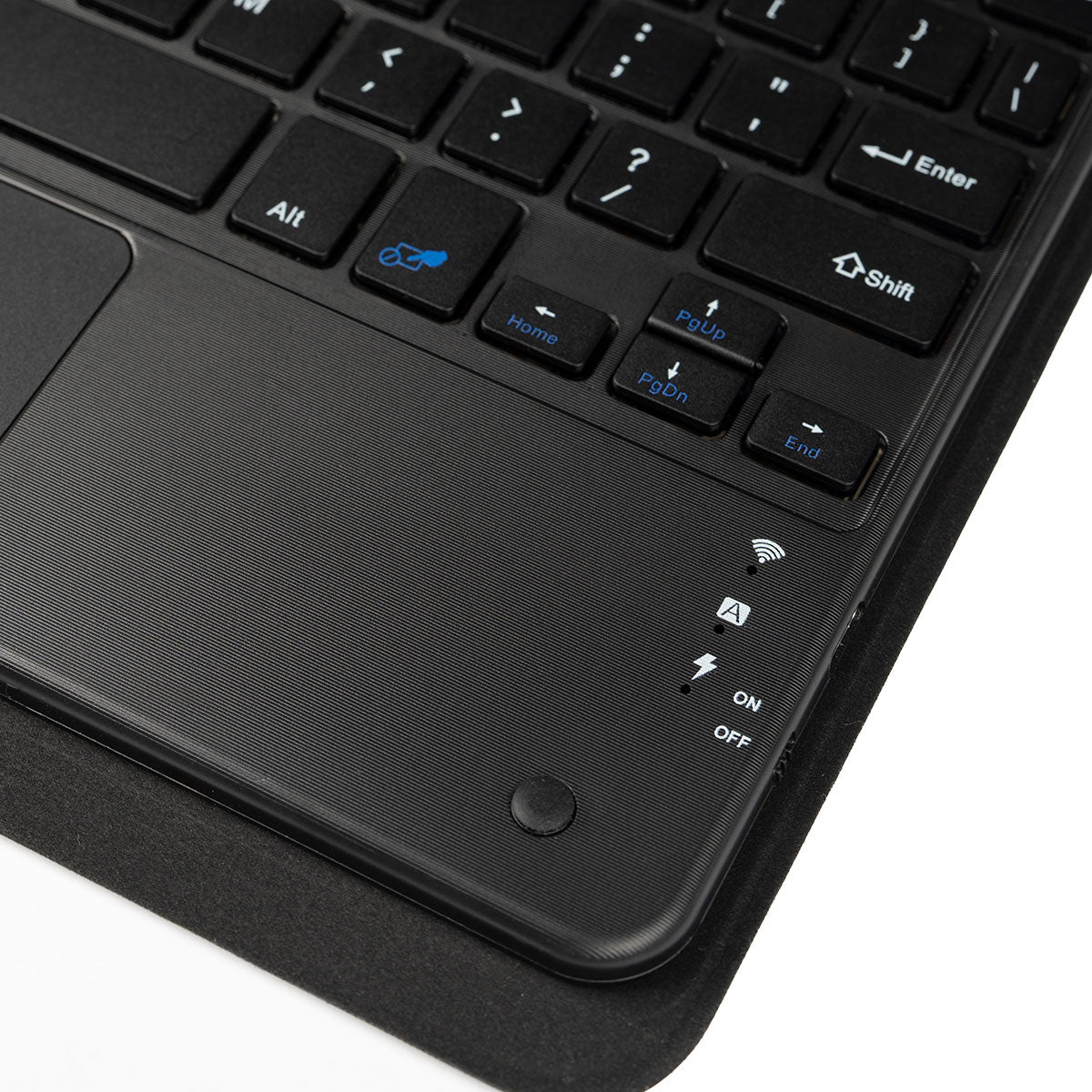 Uyumlu Mnc Border Keyboard 13" Inç Universal Bluetooh Bağlantılı Standlı Klavyeli Tablet Kılıfı-Siyah