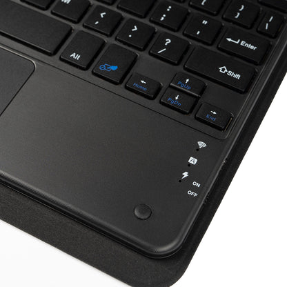 Uyumlu Mnc Border Keyboard 13" Inç Universal Bluetooh Bağlantılı Standlı Klavyeli Tablet Kılıfı-Siyah